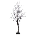 4’ Pre-Lit Halloween Deluxe Black Twig Artificial Tree with 81 Orange & Purple LED Lights