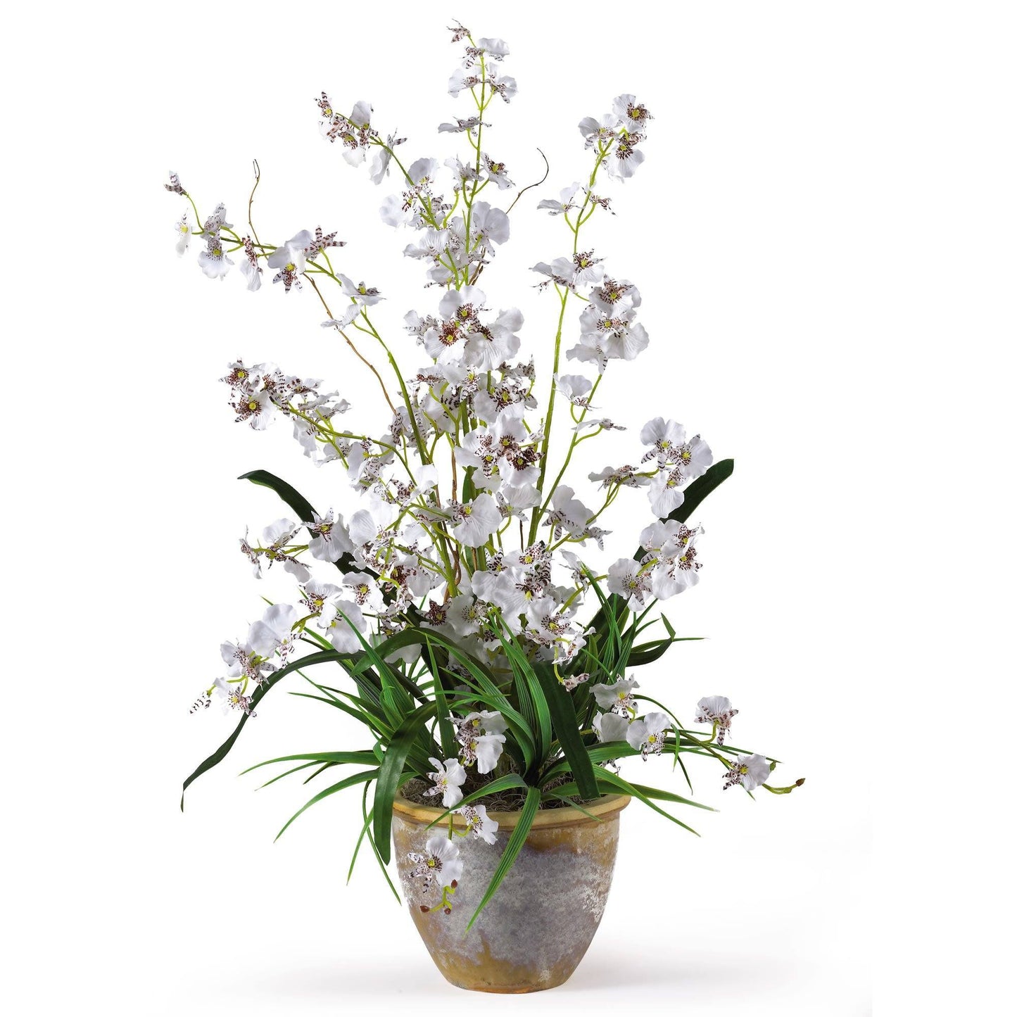 Dancing Lady Silk Orchid Arrangement White