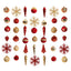 Holiday Deluxe Shatterproof, 52 Count Christmas Tree Ornament Box Set, Reusable Container