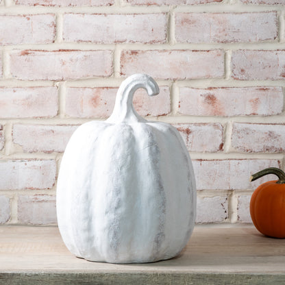 White Terracotta Pumpkins | 2 Sizes Tall