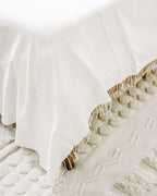 3 Panel Solid Cotton Blanket Natural 90 x 120