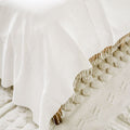 3 Panel Solid Cotton Blanket Natural 90 x 120