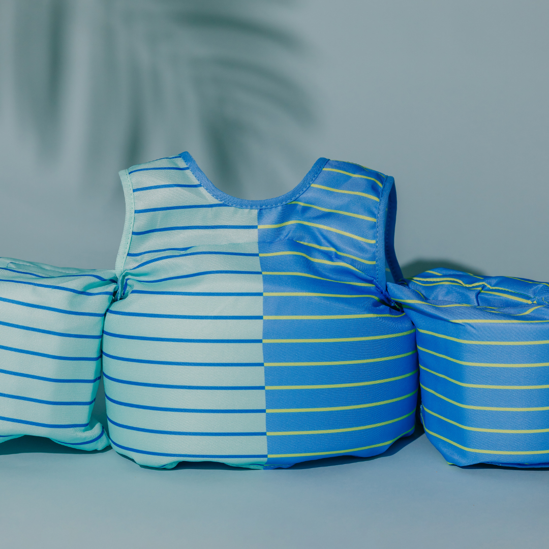 Blue Lemonade Stripe Kids Float Secondary image