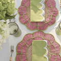 Blush Bloom Handwoven Iraca Placemat - Lilly Pulitzer Inspired Style