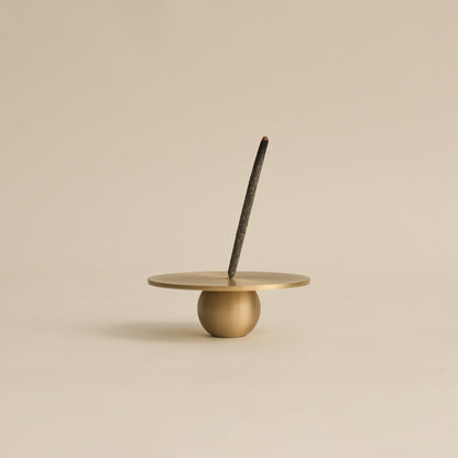 Orb Brass Incense Holder