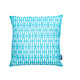 Breeze Block 17.7" Square Pillow-Turquoise