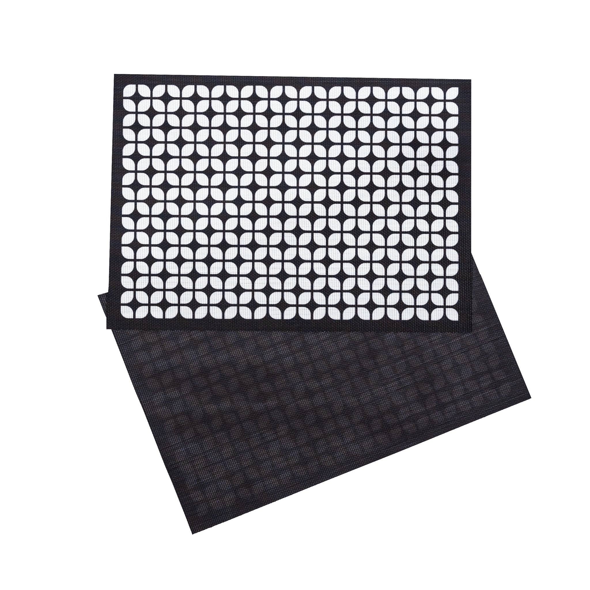 Breeze Block double-sided Woven Placemat-Black