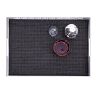 Breeze Block double-sided Woven Placemat-Black