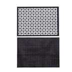 Breeze Block double-sided Woven Placemat-Black