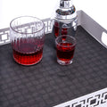 Breeze Block double-sided Woven Placemat-Black