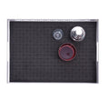 Breeze Block double-sided Woven Placemat-Black-set of 4