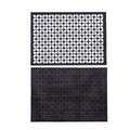 Breeze Block double-sided Woven Placemat-Black-set of 4