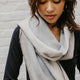 Brushed Alpaca Striped Scarf