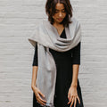 Brushed Alpaca Striped Scarf