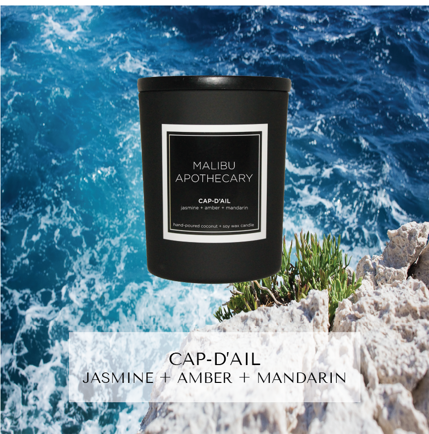 Mini Matte Black Candle Cap-d'Ail