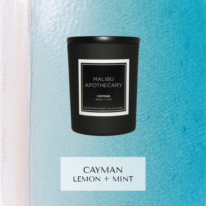 Mini Matte Black Candle Cayman