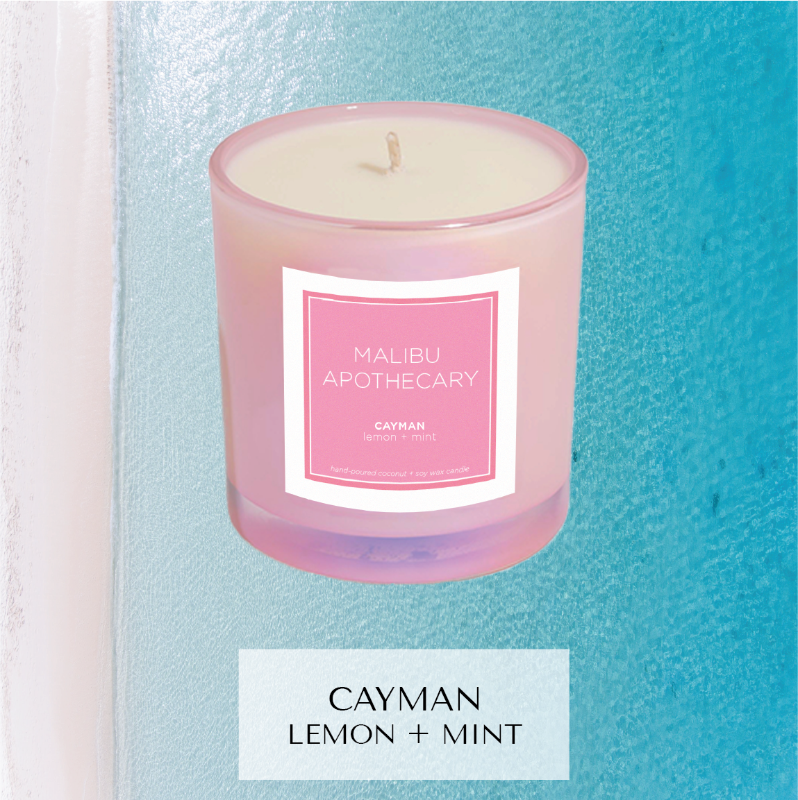 Iridescent Pink Candle Cayman
