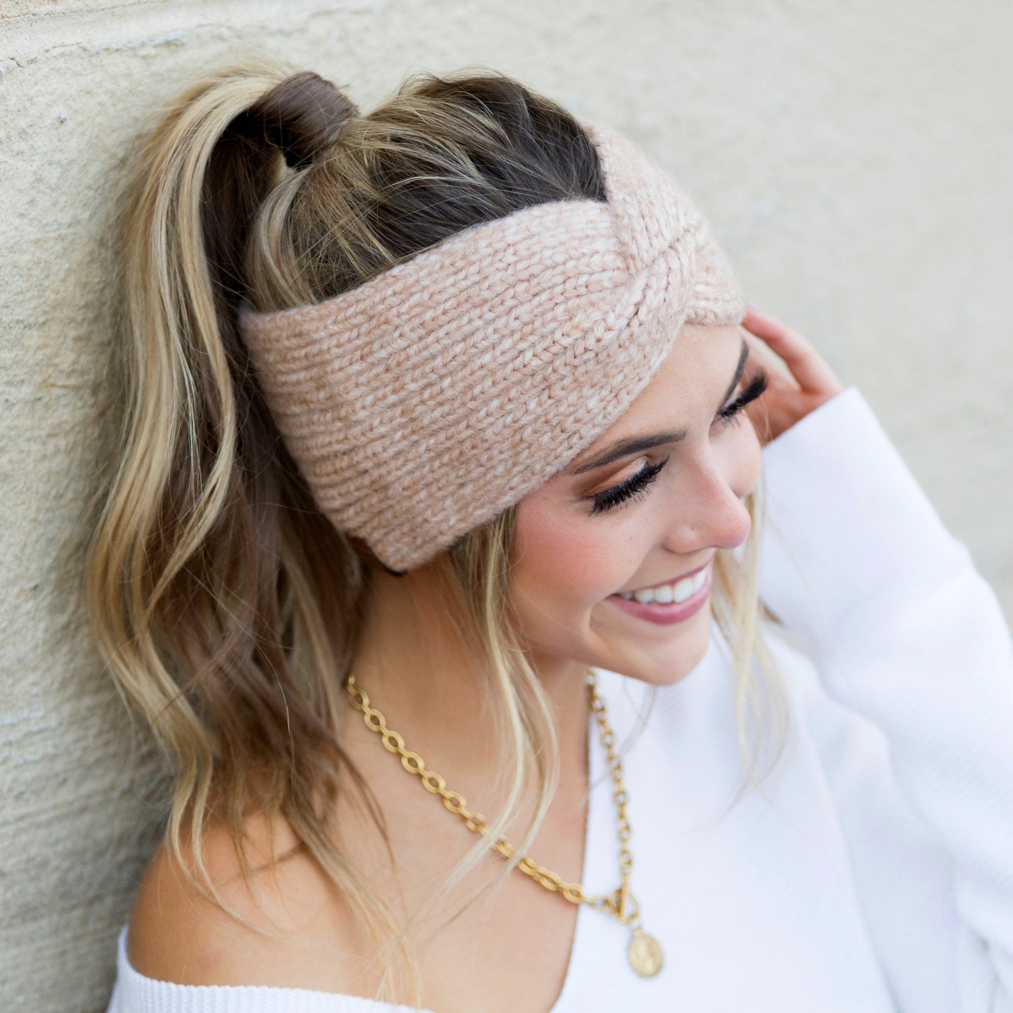 C.C® Cozy Marled Twist Headwrap Main image