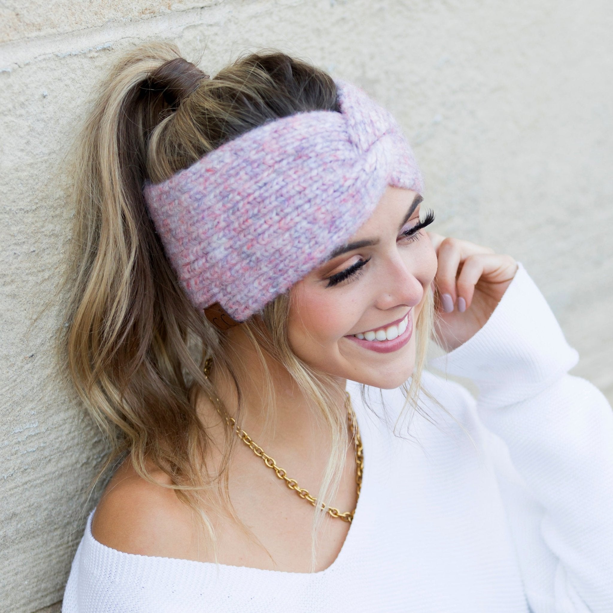 C.C® Cozy Marled Twist Headwrap