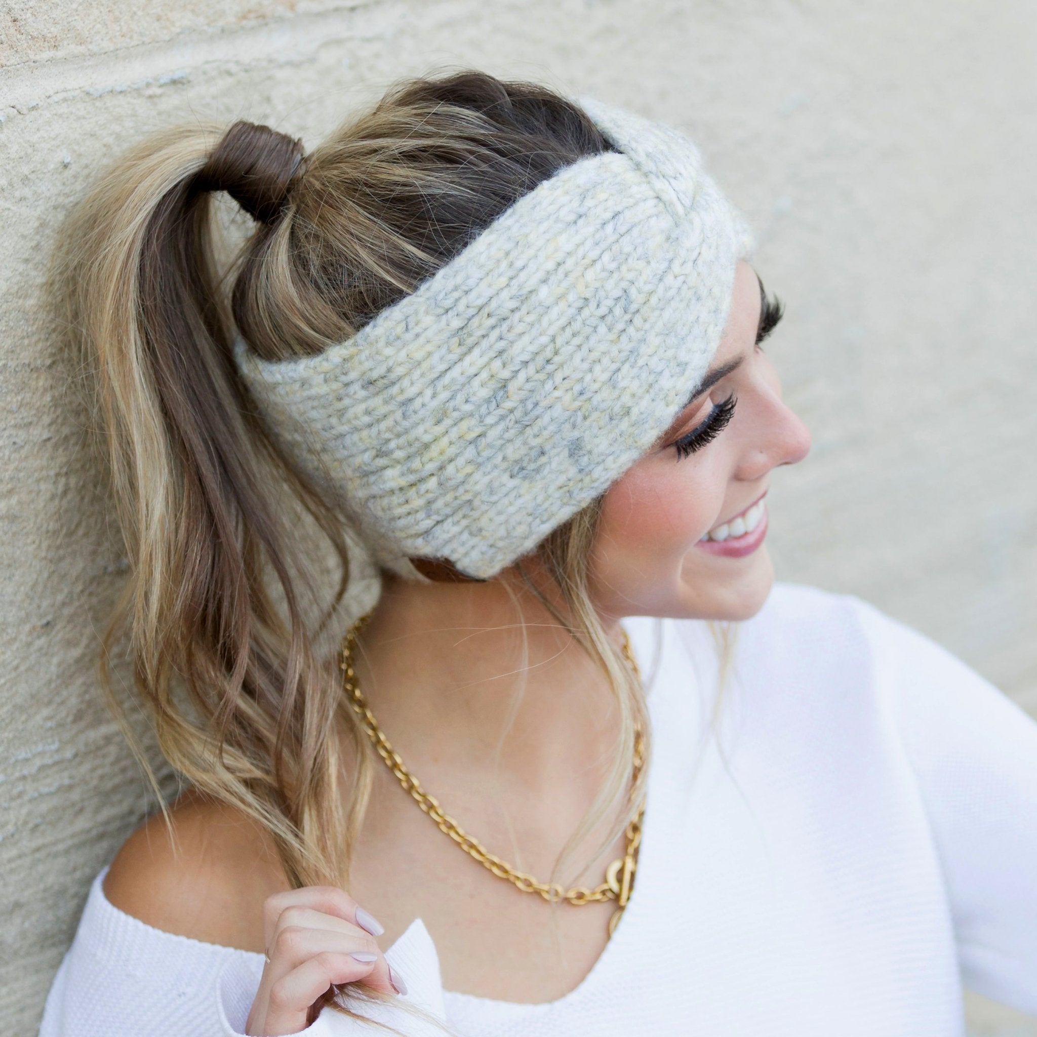 C.C® Cozy Marled Twist Headwrap