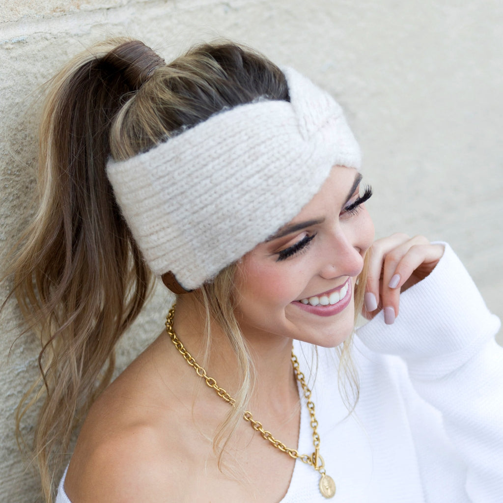 C.C® Cozy Marled Twist Headwrap