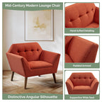 Newport Wide Mid-Century Modern Lounge Chair
