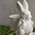 Cement Basket Bunny , 2 Style Options