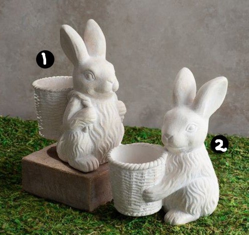 Cement Basket Bunny , 2 Style Options Main image