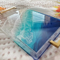 Clear Acrylic Serving Tray + Gold Handles