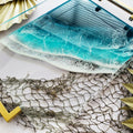 Clear Acrylic Serving Tray + Gold Handles