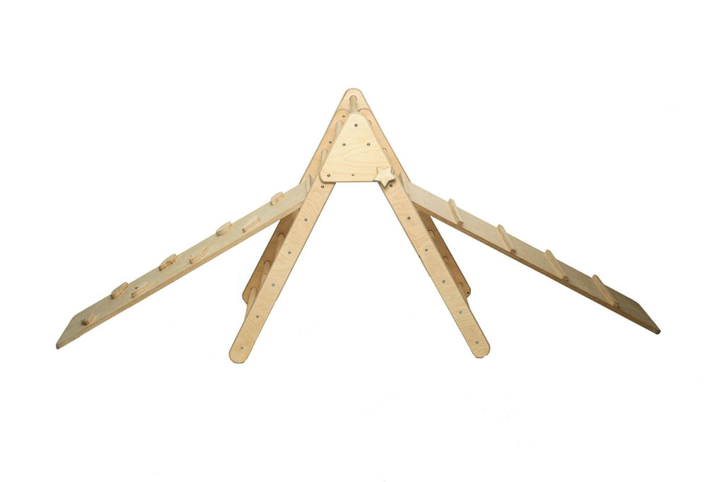 Climbing Triangle with Tent Cover, Mat, Ramp No Tent Cover and Play Mat With 2 Ramps