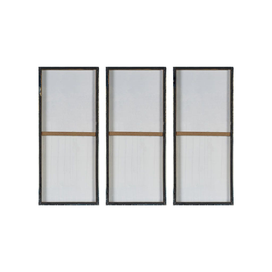 Dewy Forest Gold Foil Abstract 3-piece Canvas Wall Art Set