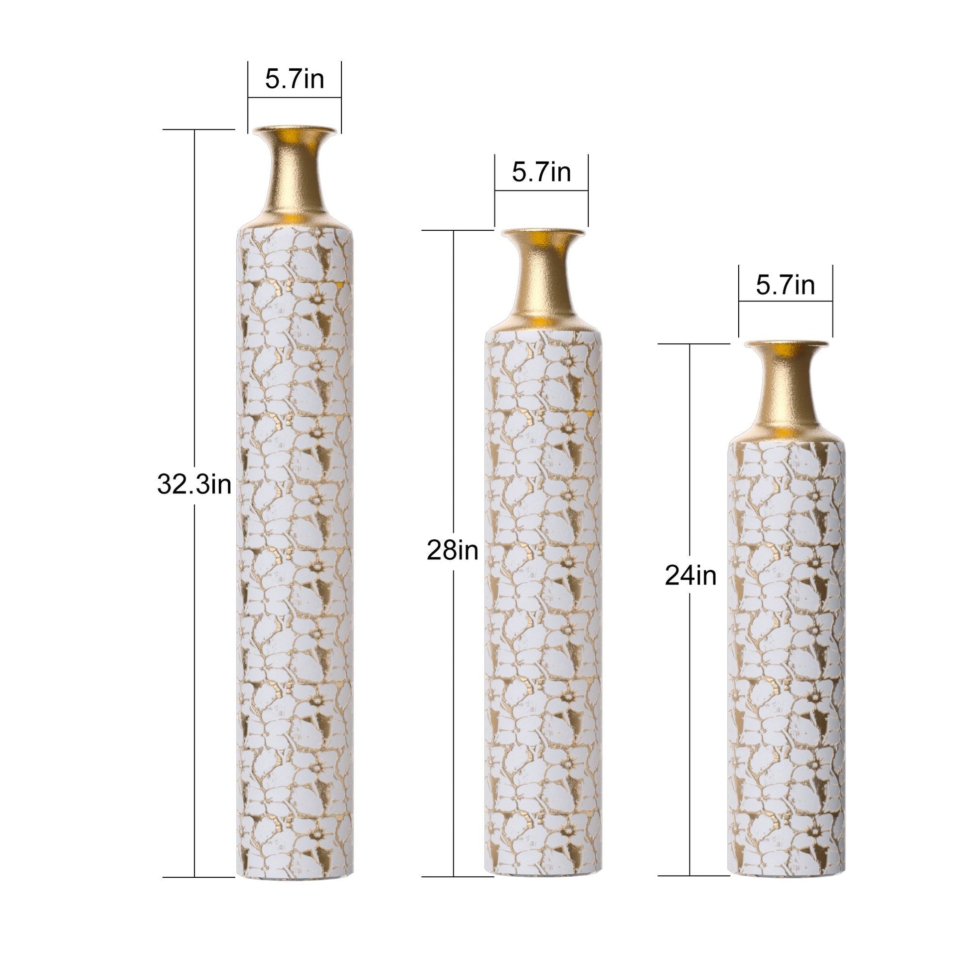 Floor Vases Gold Large Vases