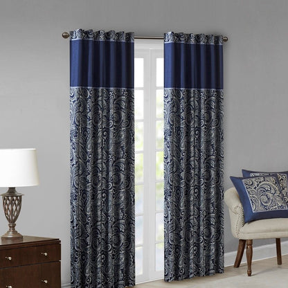 Aubrey Jacquard Curtain Panel Pair