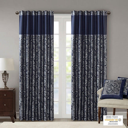 Aubrey Jacquard Curtain Panel Pair