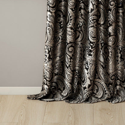 Aubrey Jacquard Curtain Panel Pair 50x84"