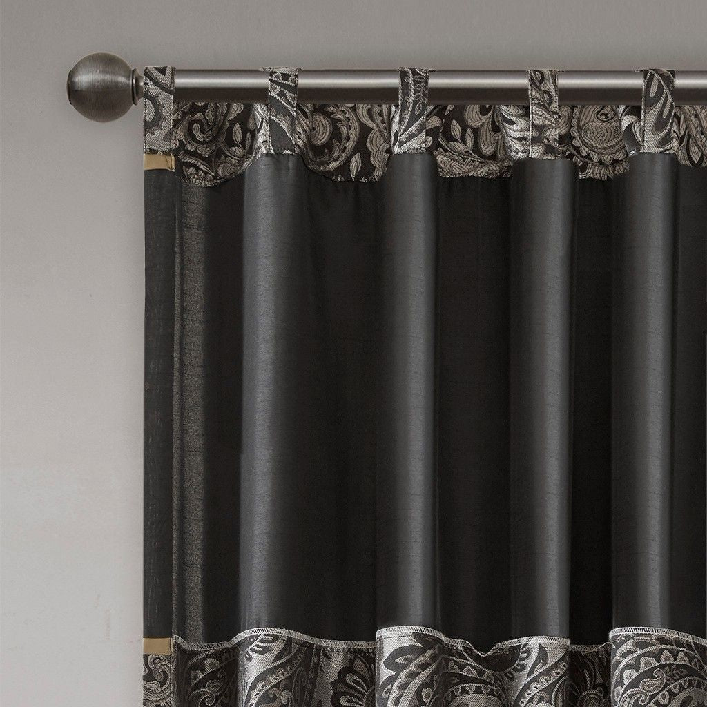 Aubrey Jacquard Curtain Panel Pair 50x84"