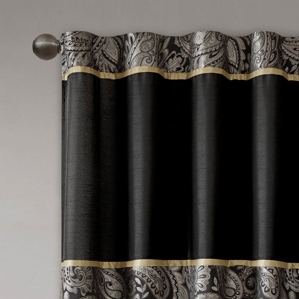 Aubrey Jacquard Curtain Panel Pair 50x84"