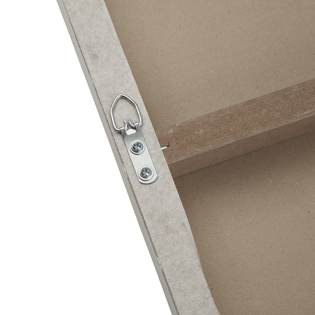 Sunburst Hand Painted Triptych 3-piece Dimensional Resin Wall Art Set in White