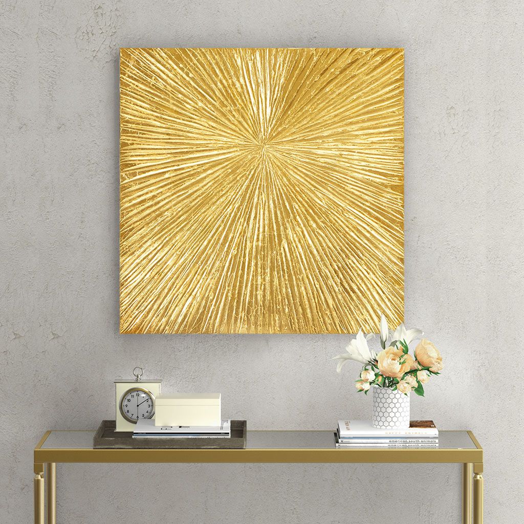 Sunburst Hand Painted Dimensional Resin Wall Art Main image