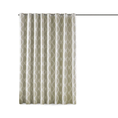 Blakesly Printed Ikat Blackout Patio Curtain 100x84"