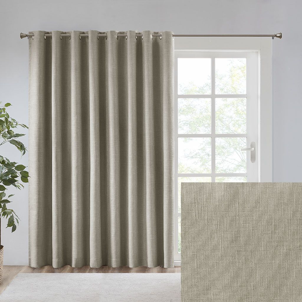 Maya Printed Heathered Blackout Window Patio Panel