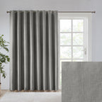 Maya Printed Heathered Blackout Window Patio Panel