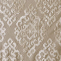 Mirage Knitted Jacquard Damask Total Blackout Grommet Top Curtain Panels - Set of 2