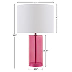 Pink Neonova Glass Table Lamp