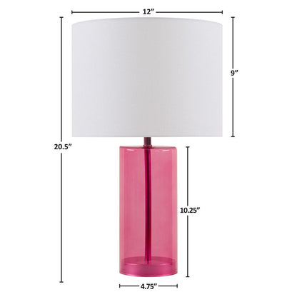 Pink Neonova Glass Table Lamp