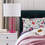Pink Neonova Glass Table Lamp