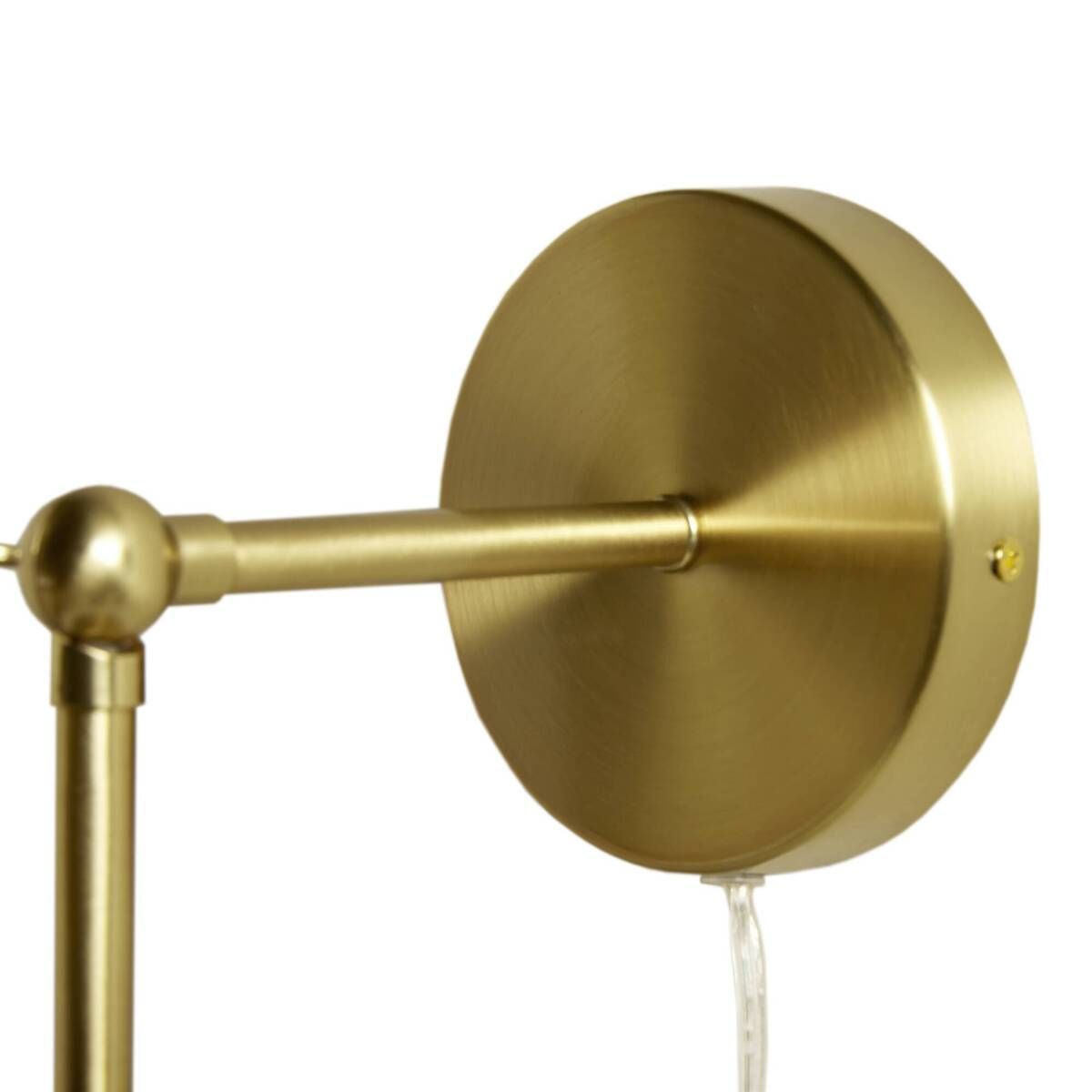 Luminex White Ceramic Wall Sconce with Adjustable Swing Arm