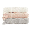 Chloe 100% Cotton Tufted Chenille Lightweight Throw with Fringe Tassel
