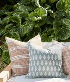 Dash Dot Pillow Cover in Rattan, Walter G Pillows, Decorative Throw Pillows